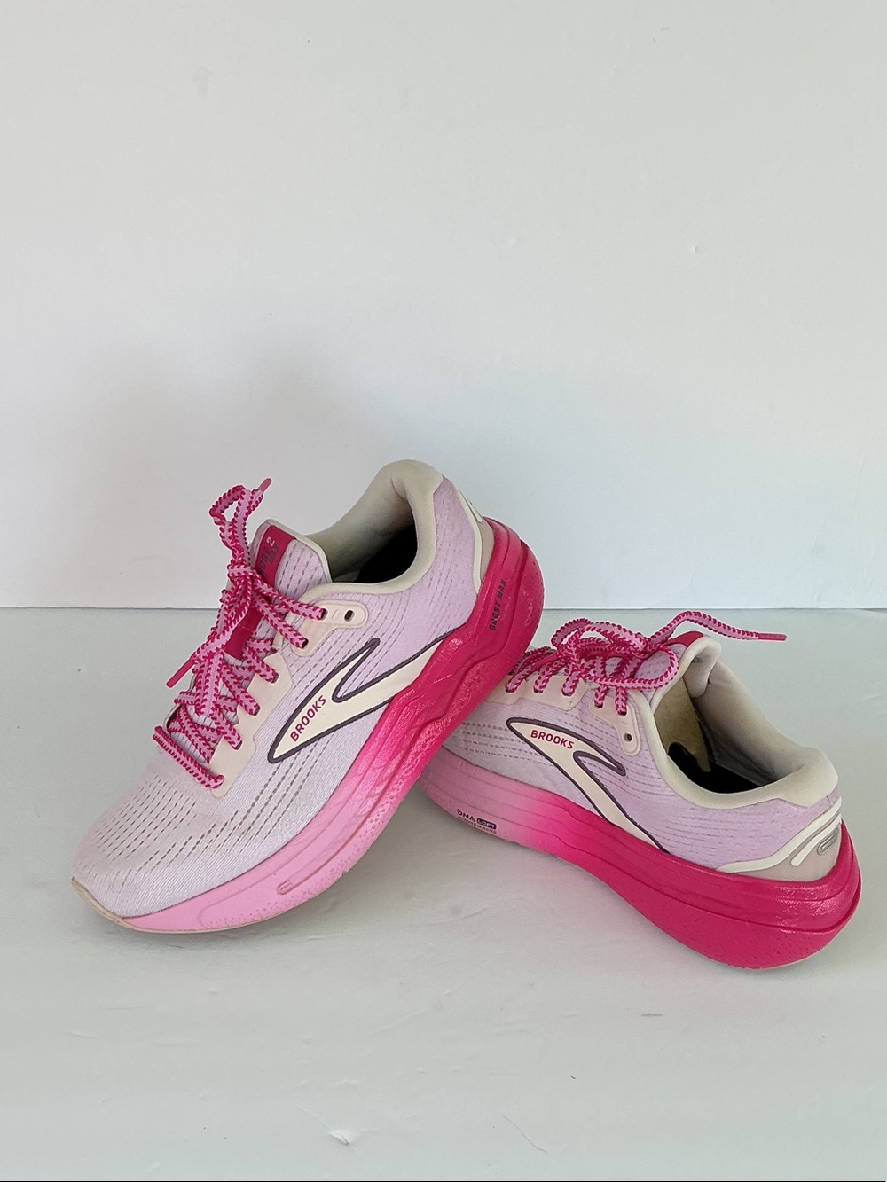 Brooks Ghost Max 2 Women’s Pink Gradient Athletic Shoes